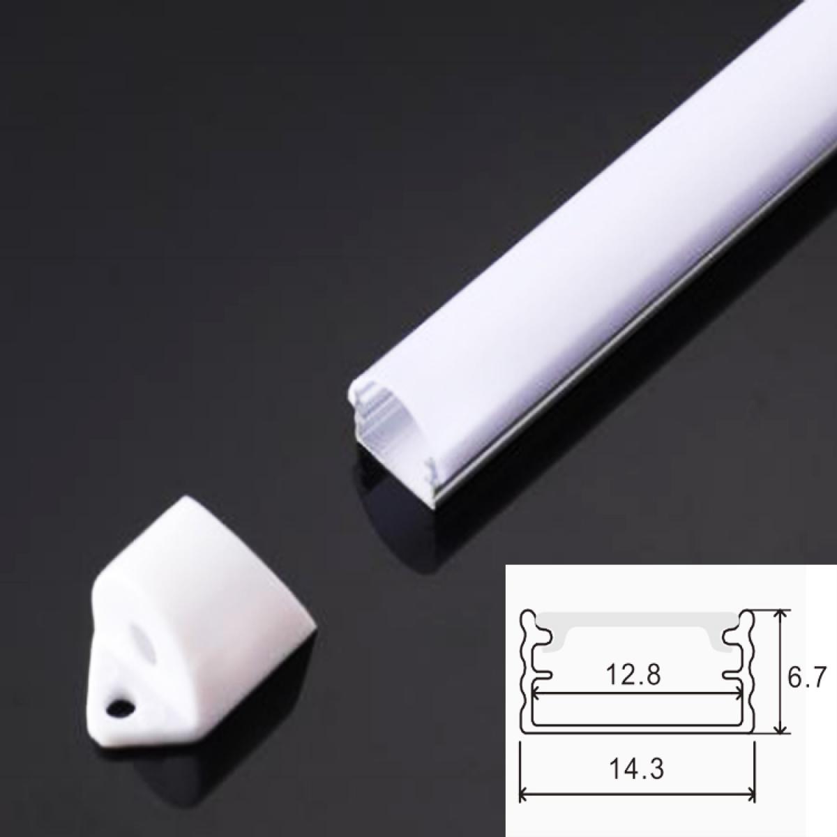 TXN-003E LX14X7MM Aluminum Led Profile For Drywall Kitchen Ultra Thin Micro Extruded Led Lighting