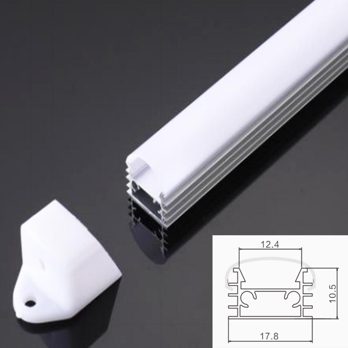 TXN-007 LX18X10MM High Precision Manufacturing Silver Led Strip Light Aluminum Profile Wholesale