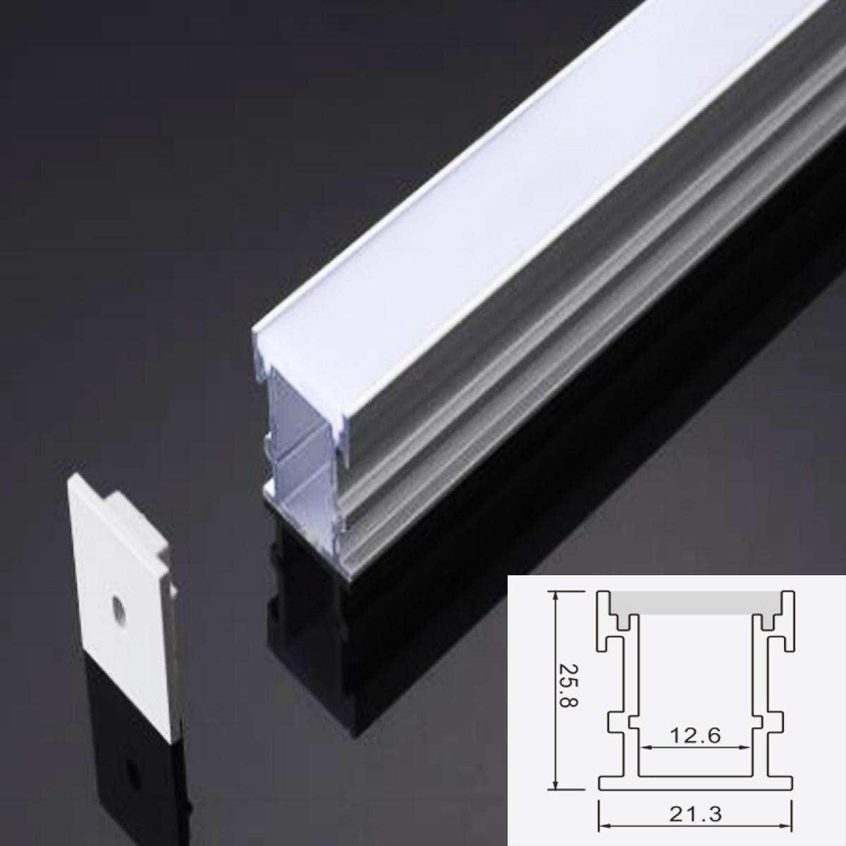 TXN-009 LX26X21MM Ip67 Inground Or Floor Led Aluminium Profile For Outdoor Led Flexible/Rigid Strip