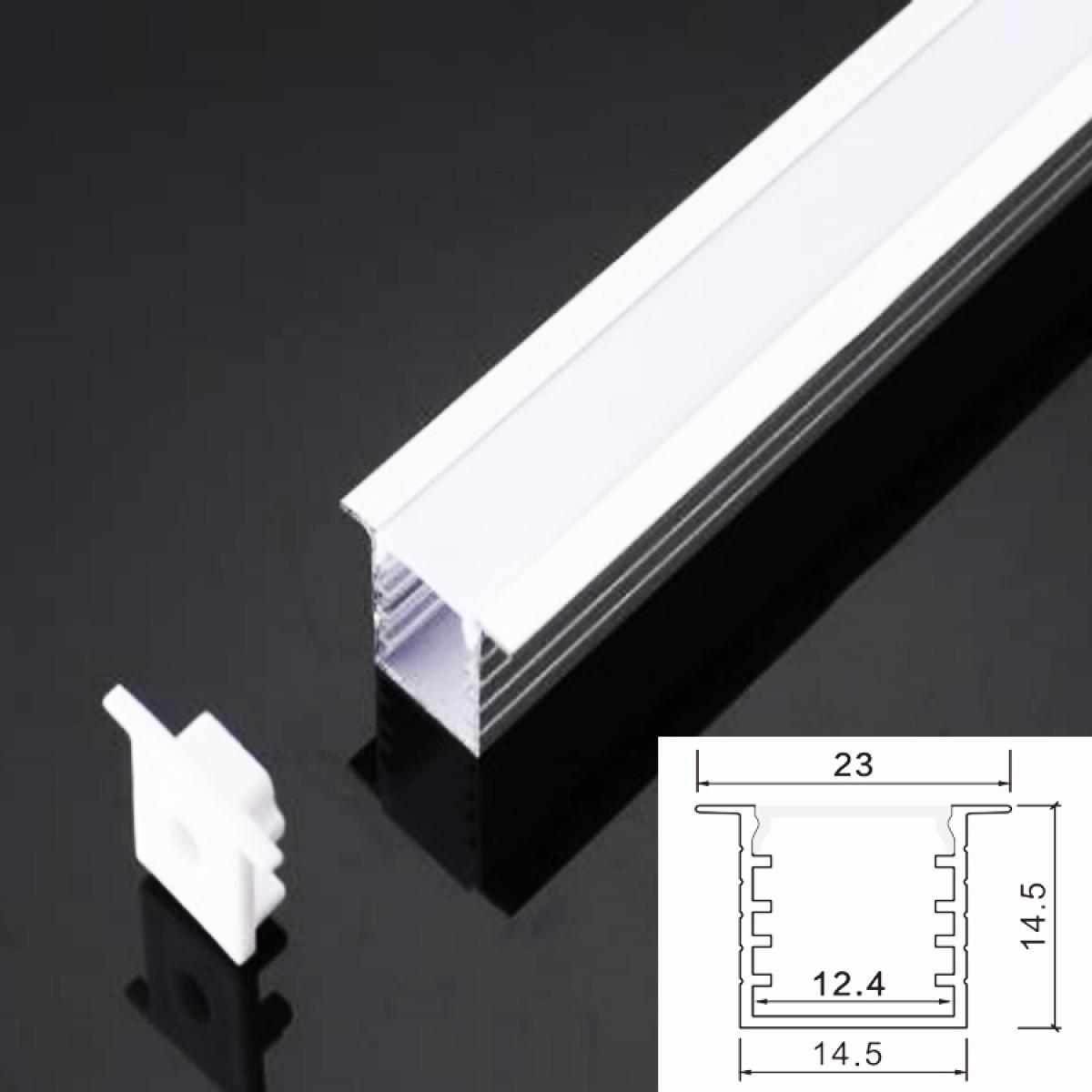 TXN-014A LX23X14.5MM Shenzhen Led Light Aluminum Profile Or Products For Desk Hutch Lighting