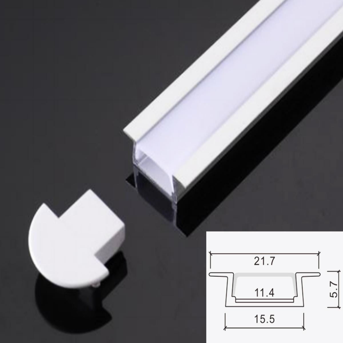 TXN-022A LX22X6MM Drywall Light Box Strip Lights Lighting Corner Aluminum Profile For Led Stripes