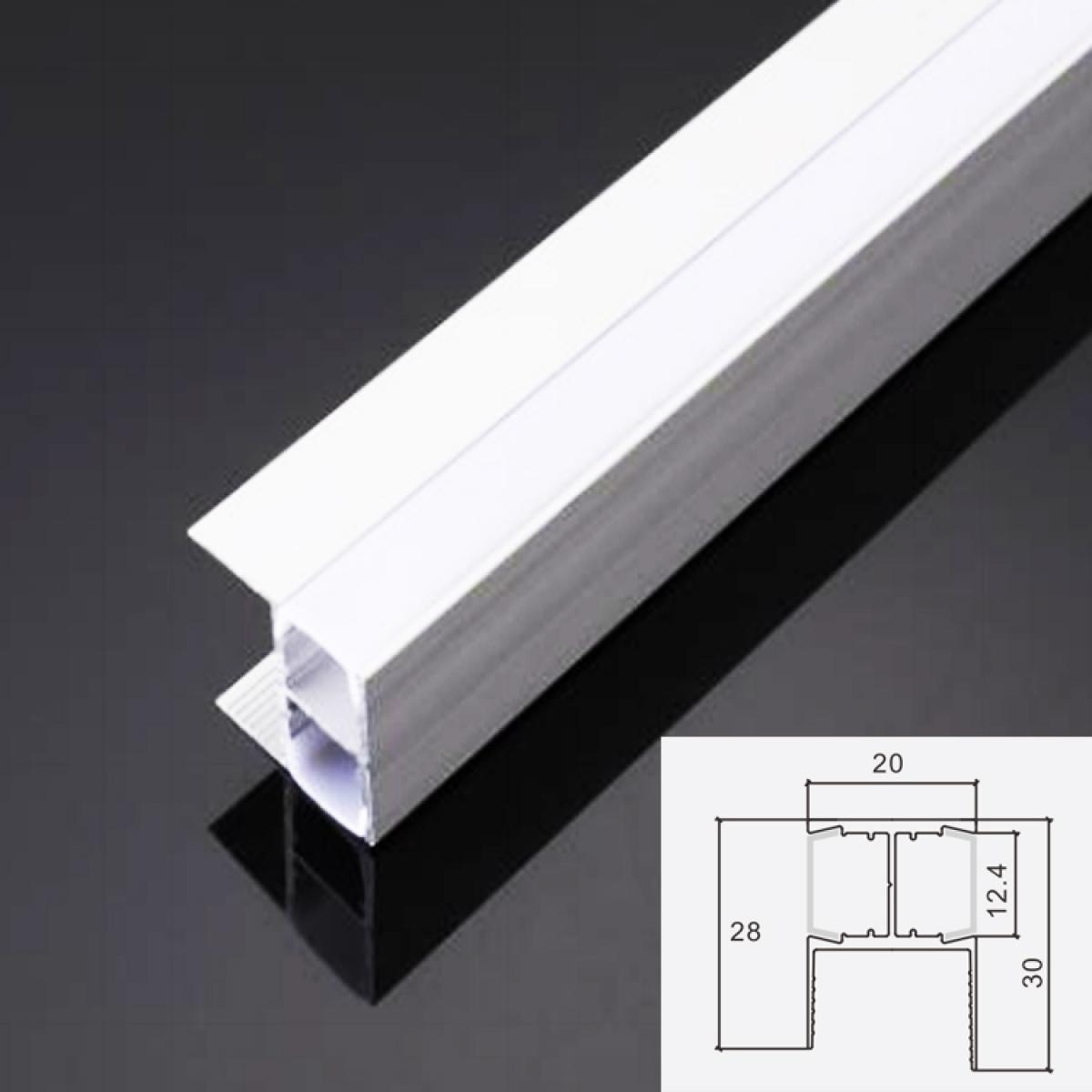 TXN-026 Golden Supplier Led Strip Light Aluminium Profile Sliding Door Bottom Track For 18MM Layer Board LED Profile