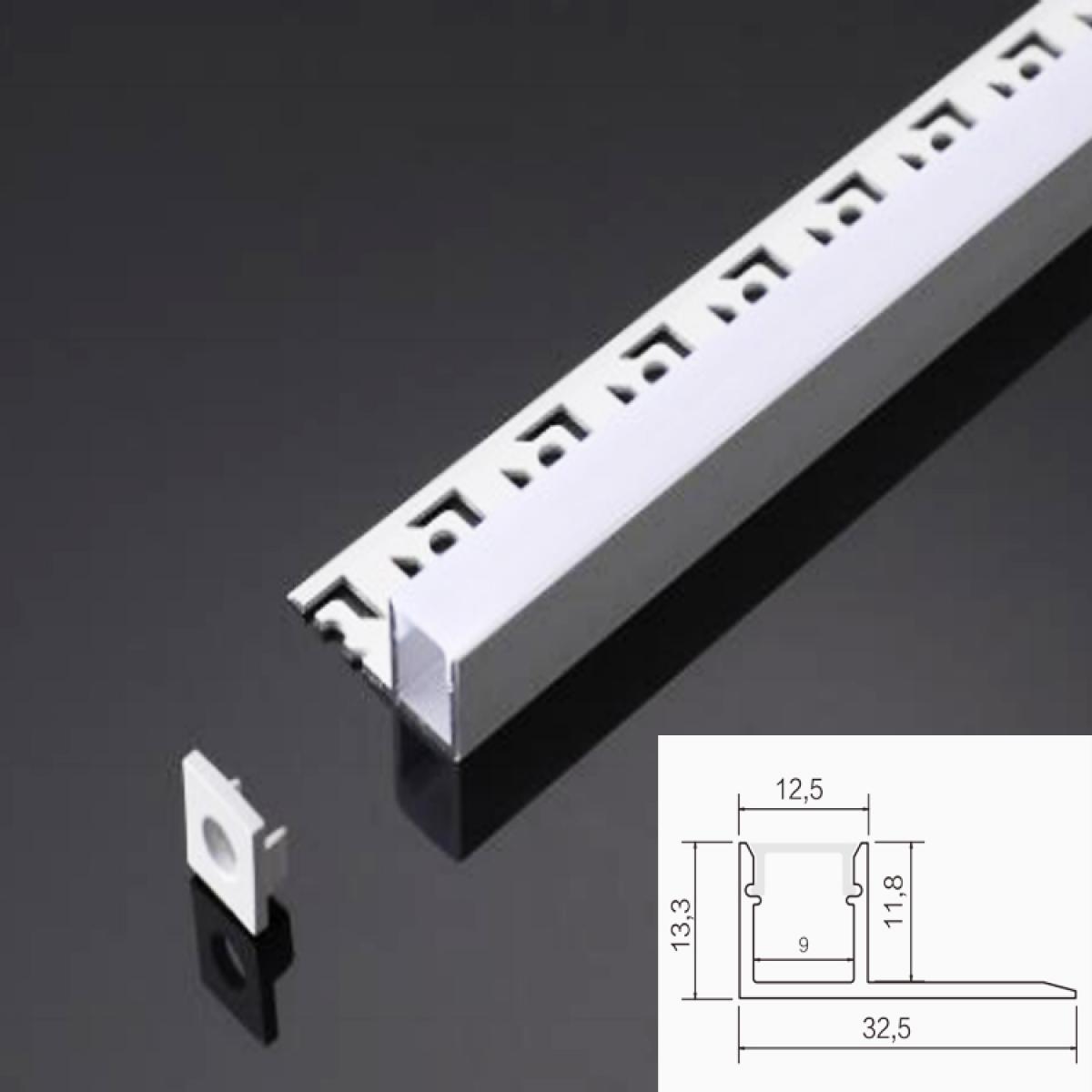 TXN-032 LX32X13MM Popular Extrusion Aluminum Led Profile For 2835Smd 120Leds/M Hightness Strips Used For Ceiling Or Wall