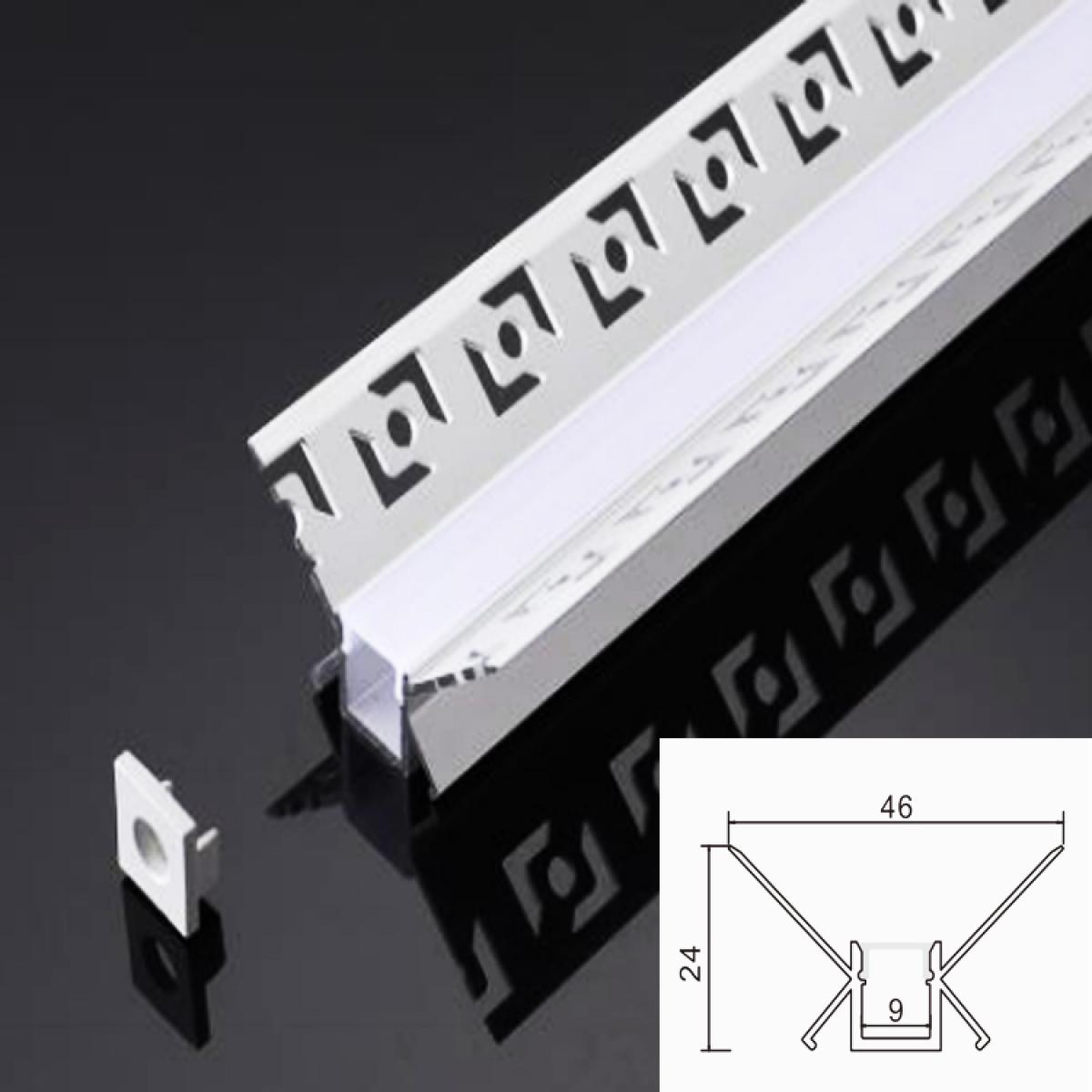 Architectural Gypsum Ceiling Plaster Led Profile Drywall Aluminium Profile