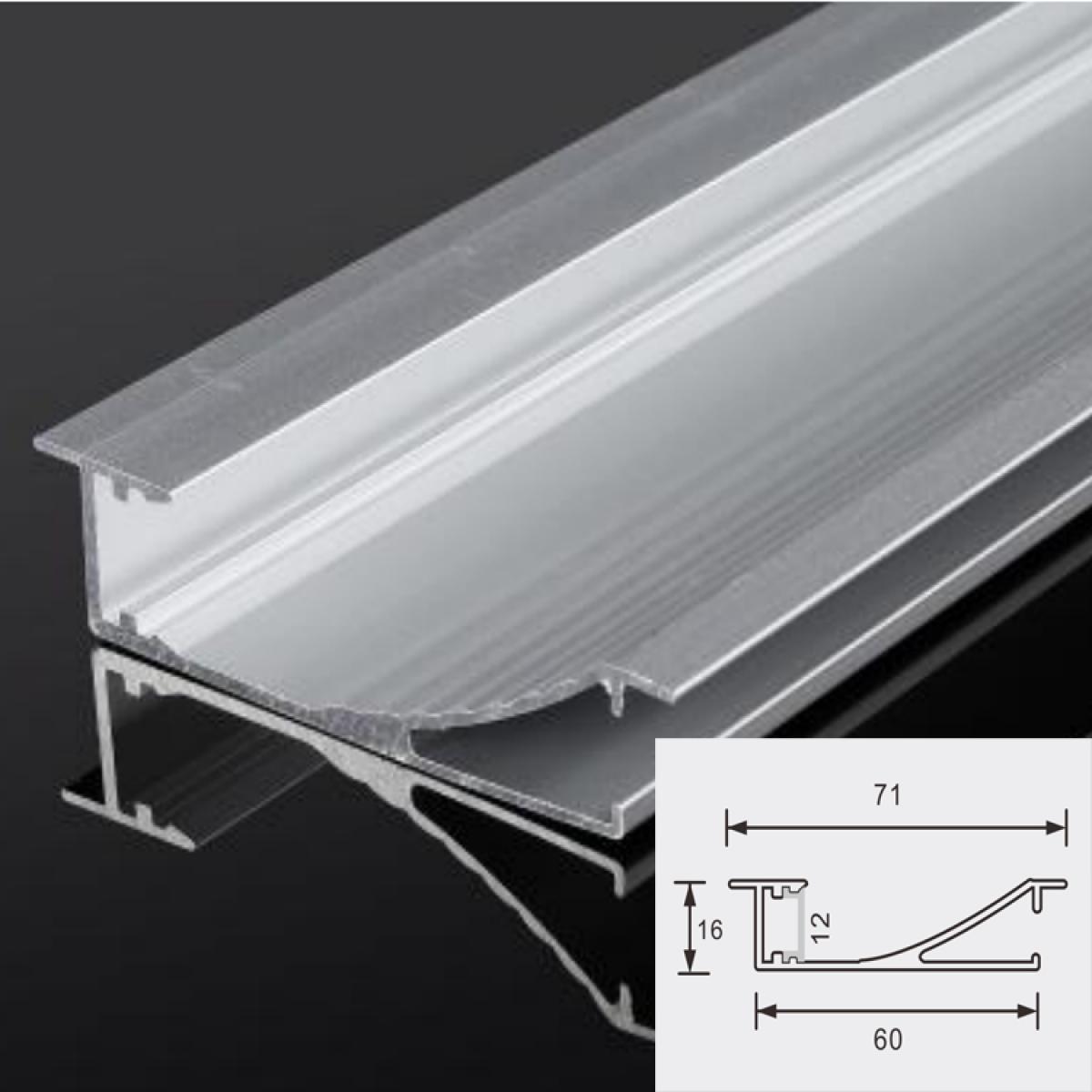 TXN-057 LX80X16MM New Series Plaster In Channel Wall Mounted Aluminum Profile Led Strip Light