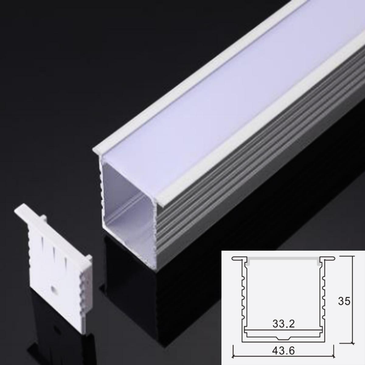 TXN-3535A LX44X35MM 2021 Most Popular Aluminium Profile Linear Lighting For Led Strip Profile