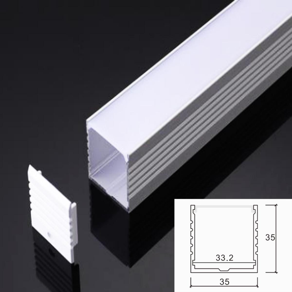 TXN-3535 LX35X35MM Modern Super Led Profiles Linear Light Aluminium Extrusion Channel