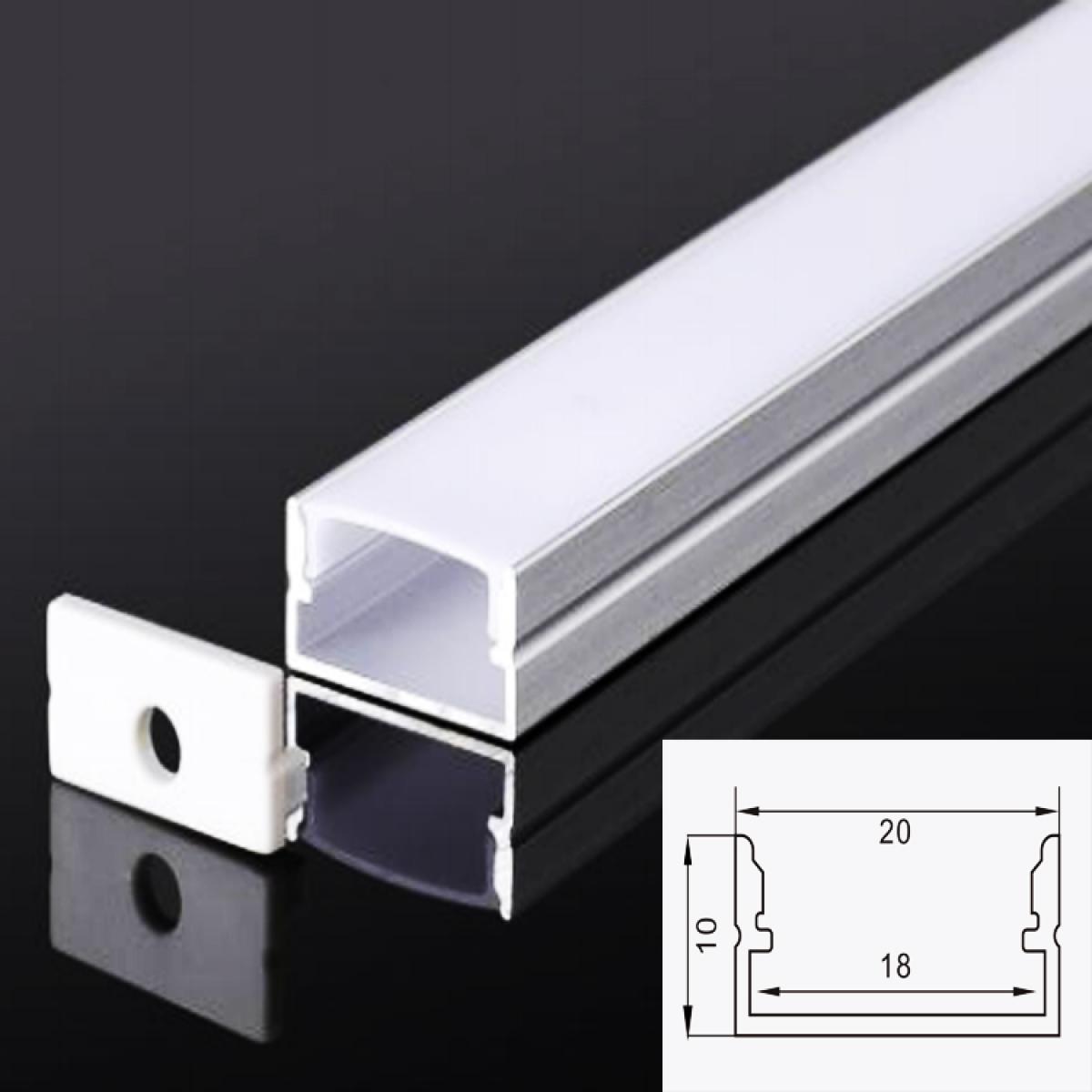 TXN-2010 LX20X10MM 6063 Aluminum Alloy Body Wall Polished Rimless Profile Led Strip Light Aluminum Channel, Aluminium Profile Prices In China