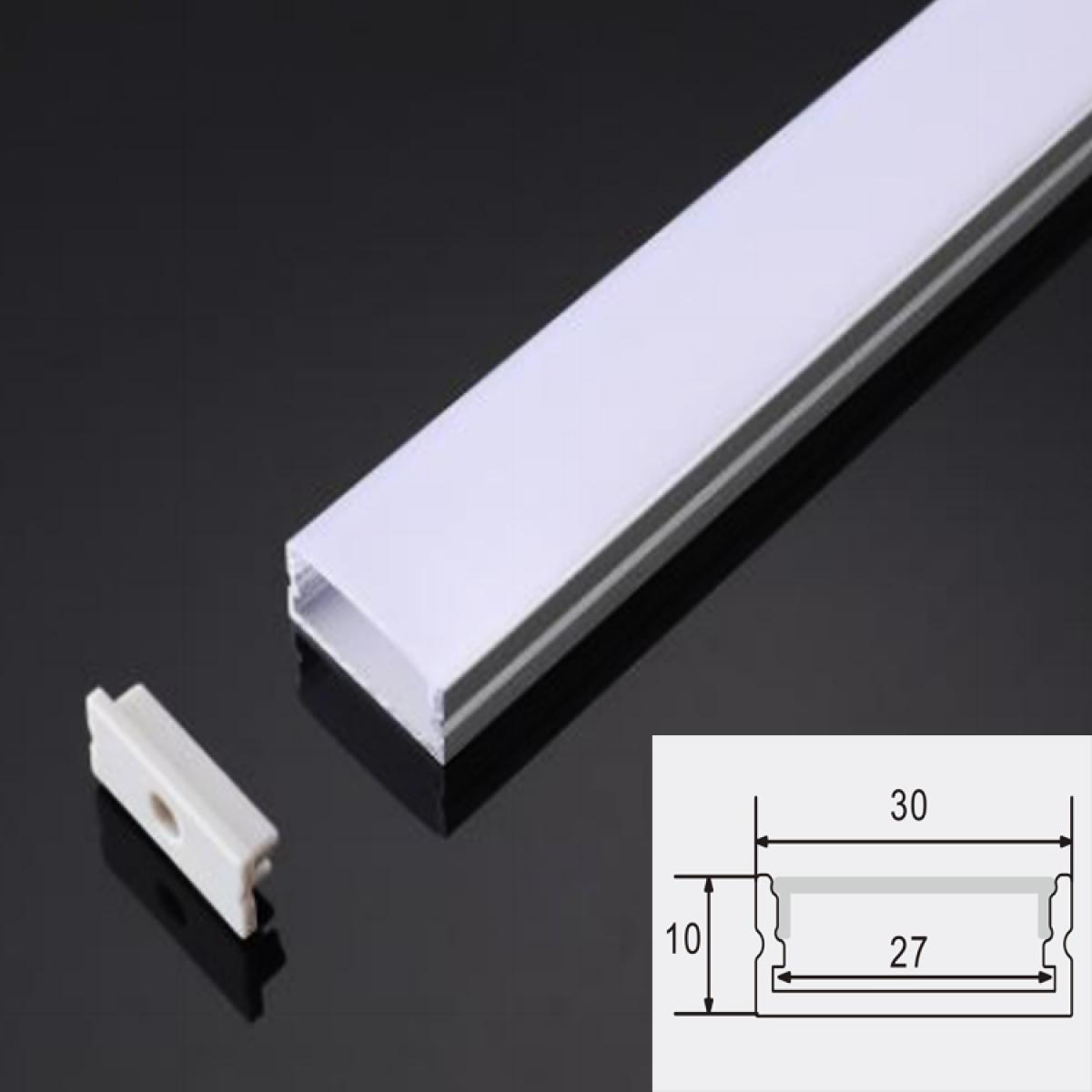 TXN-3010 LX30X10MM Extrusion 6063T5 Alloy Aluminum Led Bar Aluminum Led Housing /Aluminum Profile Led Strip Light, Extruded Aluminum Linear Led Profiles