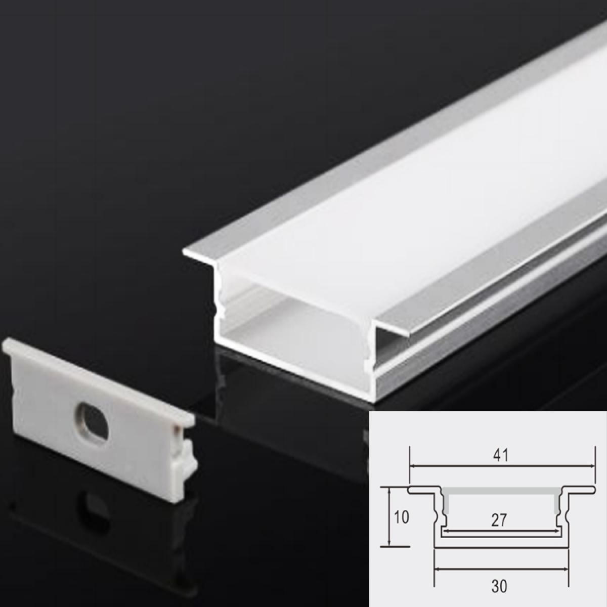 TXN-3010A LX41X10MM China Supplier Aluminum Led Strips Profile for Louver Light Channel, Aluminum Extrusion Profile For Led