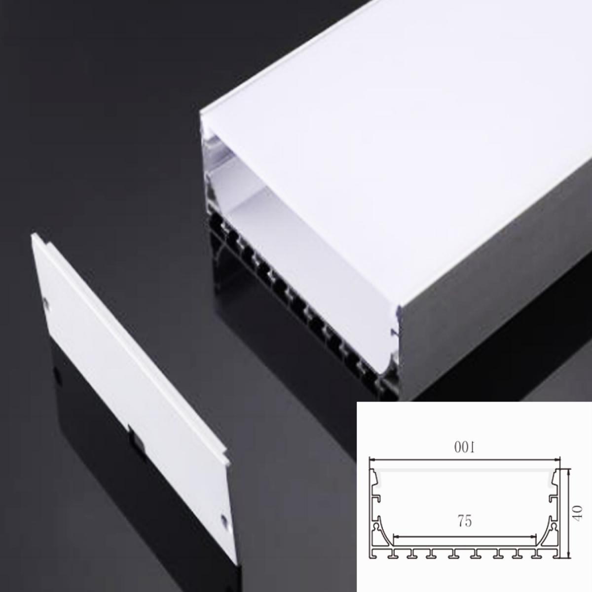 TXN-M100 LX100X40MM Strip Light Surface Stretch Ceilings Aluminium Frames Led Profile, Led Channel Strip