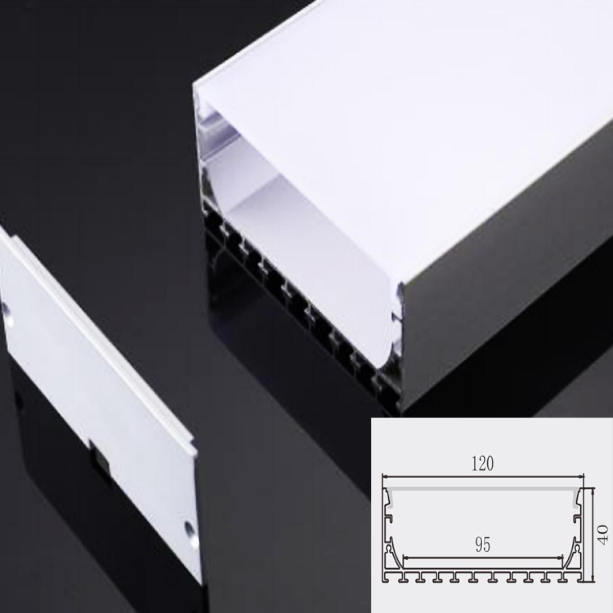 TXN-M120 LX120X40MM Competitive Price 6063 Extrusion Led Aluminum Profile, Extrusion Profile Aluminum