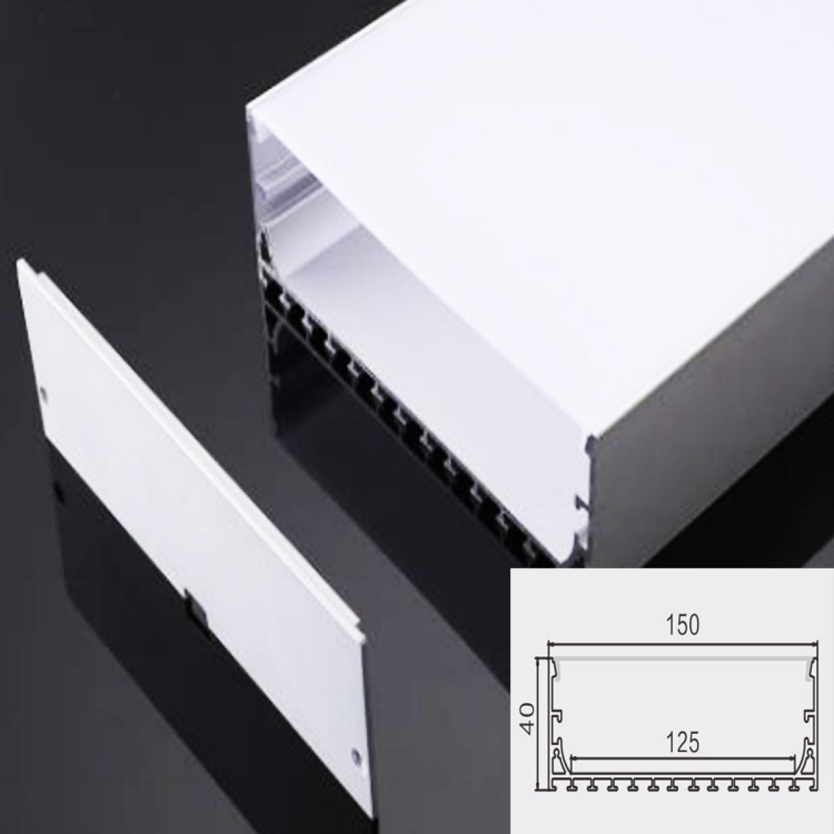 TXN-M150 LX150X40MM High Quality Led Aluminum Profile For Ceiling Or Pendent Light, Led Aluminum Decoration Profile 