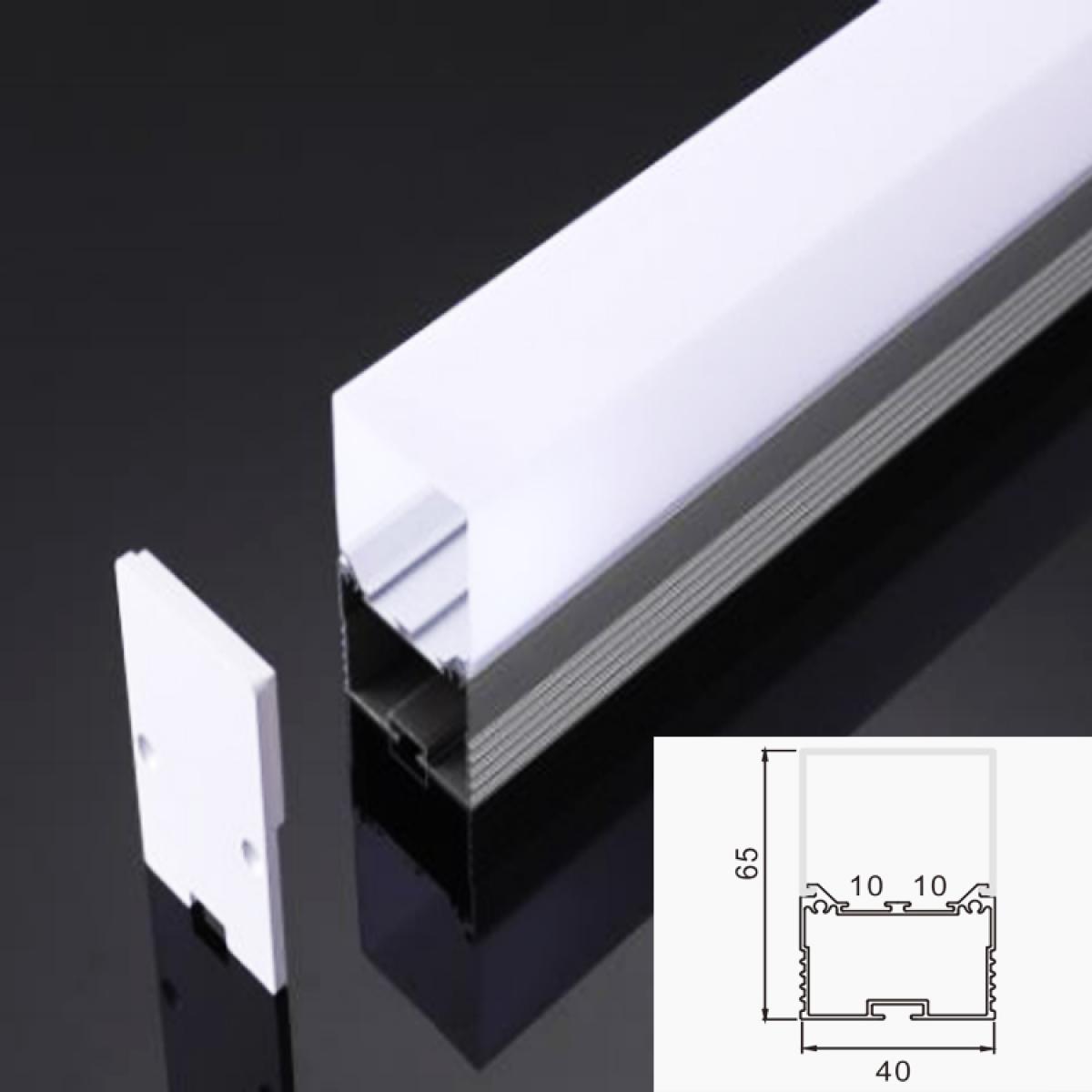 TXN-T40 China Professional Customized Length LED Aluminum Profile, Led Aluminium Profile Slim