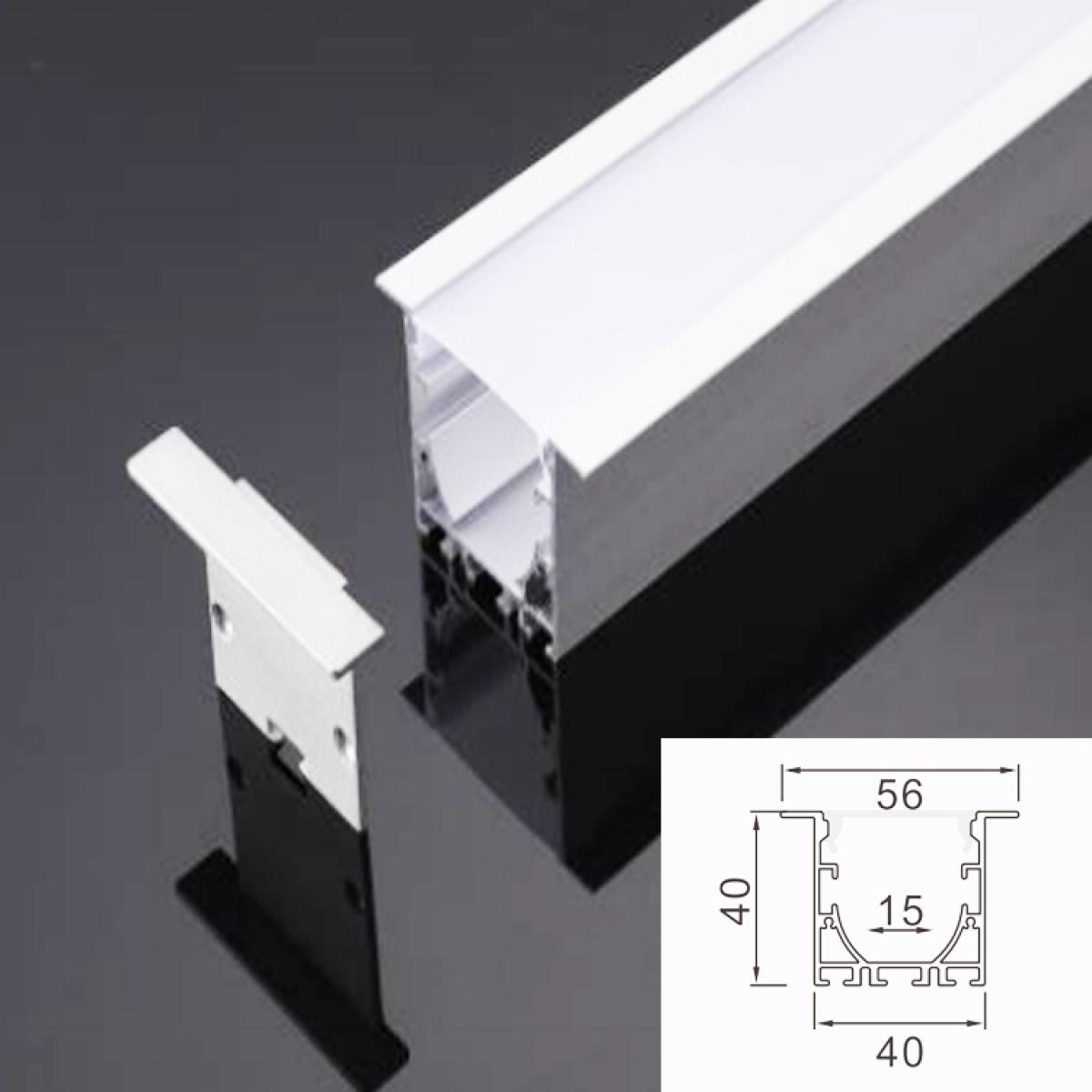 TXN-A40 Shenzhen Factory Recessed Corner Ceiling Step Surface Mount Led Aluminum Profile For Led Strip Light, Aluminium Profile Design