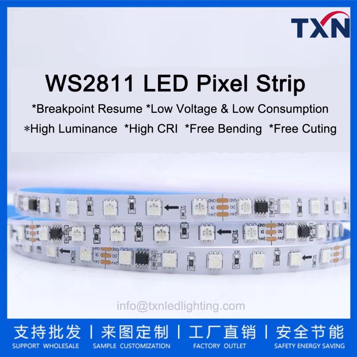 Factory Customized High Quality LED Pixel Strip With WS2811 IC