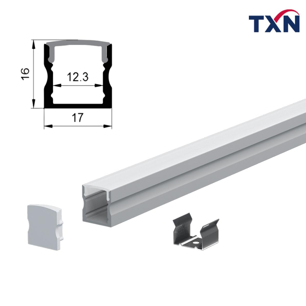 TXN-1715 Top Quality LED Aluminium Profiles From Shenzhen TXN LED Lighting