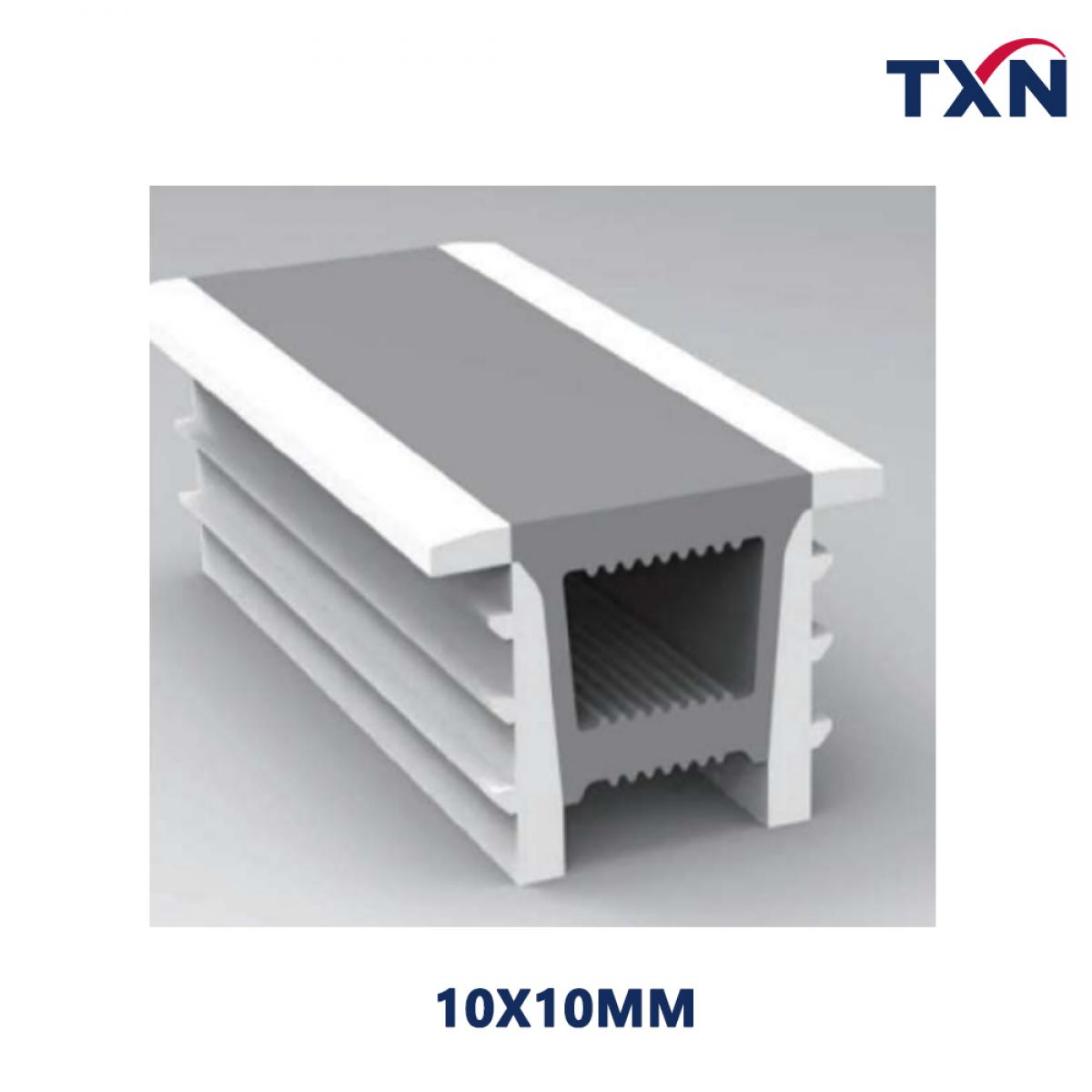 10X10MM Silicone Neon Flex Cover Diffuser Flexible Profile Bendable For LED Strip 10x10mm