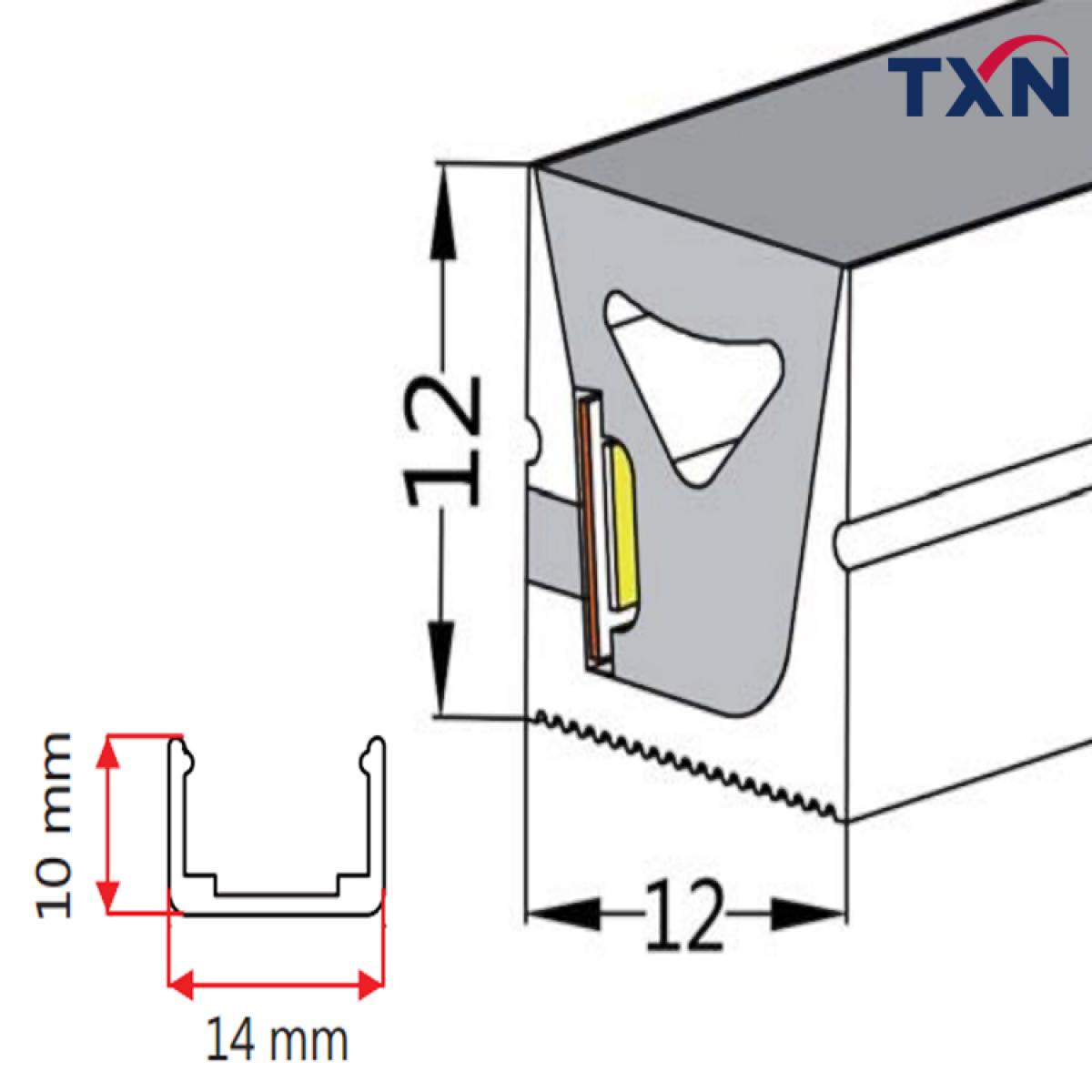 LED Neon Tube Light | Side Bend | 1212