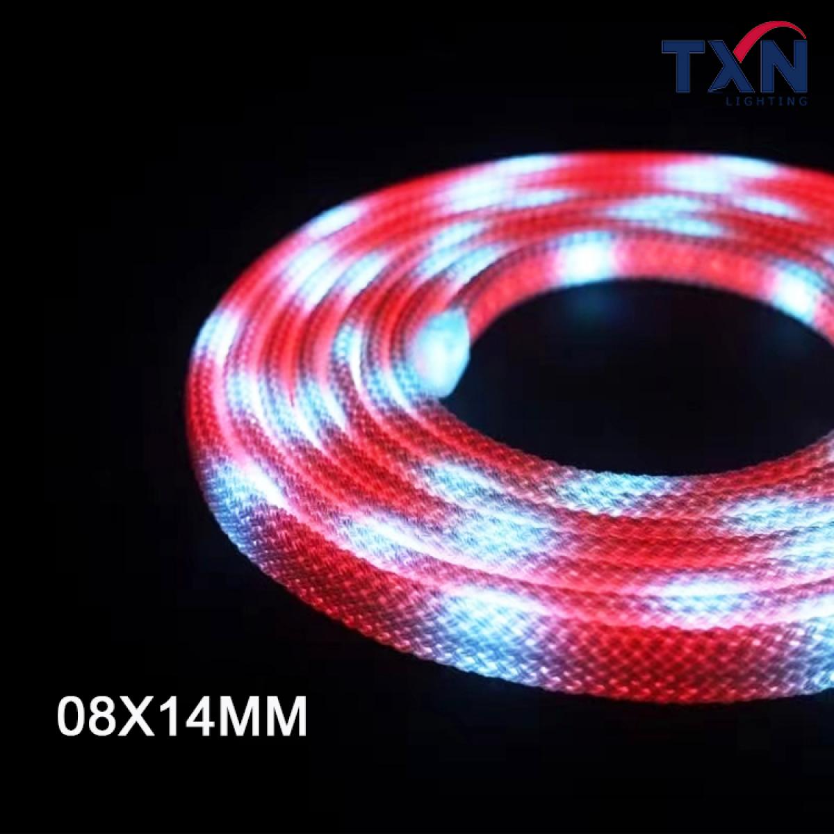 New Arrival | 08X14MM Flat Reticulate Neon Tube Dim LED Strip Light 5V Density Flexible IP67