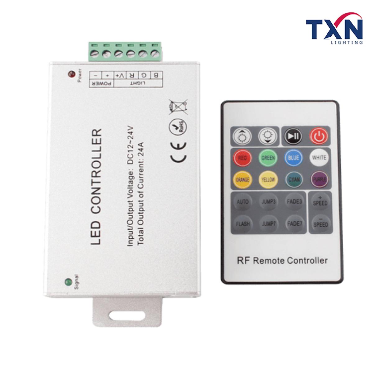 RF2.4G Aluminum Housing 20-Key RGB Controller