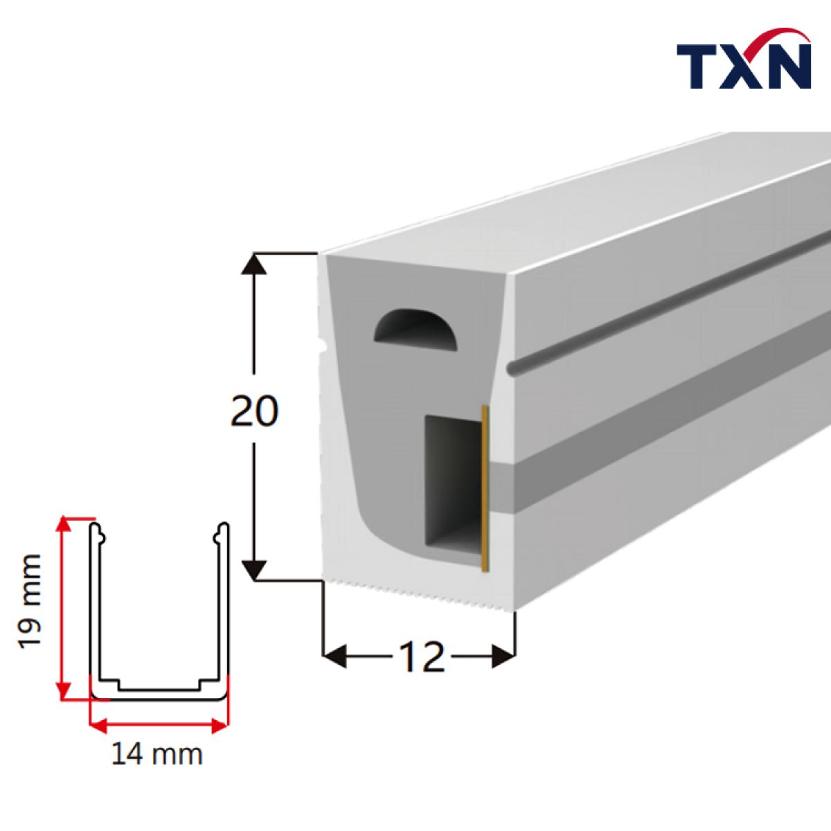 Integrated Extrusion | Side Bend Silicone Neon Strip | 1220