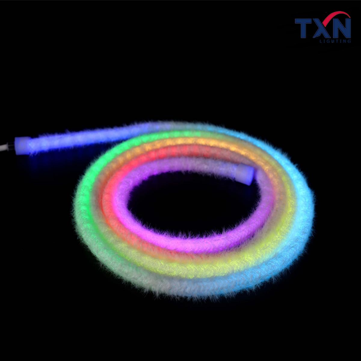 D10MM | Round Fluffy Silicone Neon Strip | Neon Flex